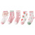 22 Autumn and Winter New Girls' Socks 5 Pairs Bow Combed Cotton Mid-Calf Children's Socks Cartoon Baby Socks