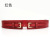 New Belt Women's Leather Belt All-Match Lazy Elastic Waist Seal Cowhide Belt Factory Direct Sales