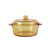 French Amber Glass Pot Heat Resistant with Cover Household Glass Bowl Instant Noodle Bowl Salad Noodle Bowl Soup Bowl