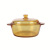 French Amber Glass Pot Heat Resistant with Cover Household Glass Bowl Instant Noodle Bowl Salad Noodle Bowl Soup Bowl