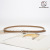 New Korean Style Women's Leather Belt Cowhide Belt round Pin Buckle Casual Thin Coat Overcoat Decorative Band Ins