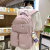 Junior's Schoolbag Female High School Student New Large Capacity Primary School Student Backpack Lightweight Simple Casual Backpack