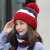 Hat Female Winter Korean Style Woolen Cap Scarf Set Warm Hat with Velvet Thickened All-Matching Knitted Hat in Stock Wholesale