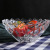 Large Crystal Glass Fruit Plate Modern Living Room Creative Home Salad Bowl Candy Dried Fruit Fruit Plate