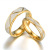 Japanese and Korean Fashion Titanium Steel Couple Ring Diamond-Shaped Batch Flower 24K Gold Stainless Steel Ring Fashion Women's Ring Wholesale