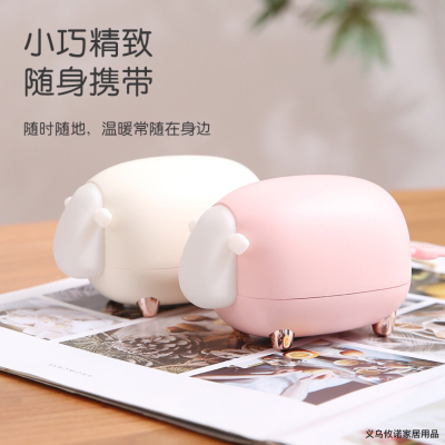 Minuo New Product Hand Warmer Cute Cartoon Little Sheep Hand Warmer Girls Carry Explosion-Proof Hand Warmer