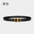 New Fashion Alloy Horoscope Buckle Cowhide Belt Women's Belt Simple All-Match Retro Leather Pant Belt Factory Wholesale