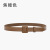 Women's Thin Belt with Dress Waist-Tight Jeans Strap Black Leather Fashionable All-Match Belt Factory Direct Sales