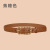 Women's Belt Double-Sided Available Inner Buckle Simple Thin Belt Genuine Cowhide Korean Style All-Match Women's Leather Belt Wholesale