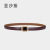 Cross-Border Supply Genuine Leather Gem Belt Fashion All-Match Patent Leather Cowhide Buckle Belt with Suit Jeans Strap
