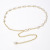 Women's Metal Thin Waist Chain Sweet Rhinestone Pearl Accessory for Dresses Versatile Personality Chain Belt Narrow Women's Fashion