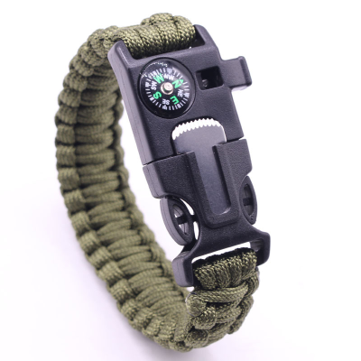Paracord Bracelet Outdoor Multi-Functional Bracelet Survival Bracelet Seven-Core Umbrella Rope Woven Five-in-One Bracelet Wrist String