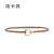 Genuine Leather Belt Women's Thin Belt Women's Clothing Wholesale Women's Decorative Outerwear Dress Joker Women Belt Pant Belt