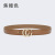 2022 New Double C Women's Belt Ins Fashion Cowhide Belt Fashion Jeans Strap 2.8cm in Stock Wholesale