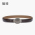 Antique Belt Oval Silver Buckle Women's Korean-Style Simple Cowhide Belt Women's Jeans with Shirt Live Delivery