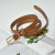 Fashionable All-Match Genuine Leather Thin Belt Women's Korean Ornament Belt Women's Simple Style Thin Belt Women's Factory Wholesale