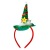 Rl485 Christmas Feather Striped Spun Glass Small Hat Headband Four Color Striped Bright Silk Cloth Headband