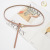 New Korean Style Knotted Women's Leather Thin Belt Women's Decorative Dress Horseshoe round Buckle Cowhide Small Belt