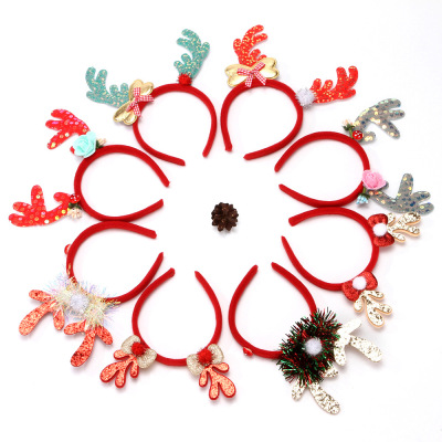 Rl578 New Christmas Antlers Headband Christmas Headwear Party Live Decorations Yiwu Factory