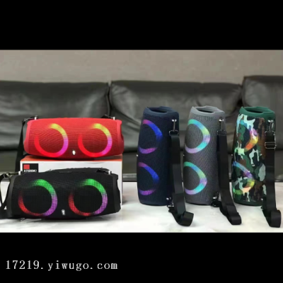 Xterem3 Large War Drum Wireless Bluetooth Speaker Large Volume Subwoofer Portable RGB Colorful Audio
