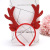 Rl536 Christmas Antlers Headband Glittering Powder Tricolor Band Colorful Crystals Antlers Head Buckle Christmas Decoration Hair Accessories