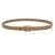 2022 New Two-Layer Cowhide Retro Belt 2.0 Letter Buckle Thin Belt Simple Fashion Lady's Pants Belt