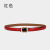 Cross-Border Supply Genuine Leather Gem Belt Fashion All-Match Patent Leather Cowhide Buckle Belt with Suit Jeans Strap