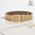 Non-Hole Square Buckle Leather Belt Summer Casual Pure Cowhide Women's Belt Women's Belt Lazy Belt Factory Direct Supply