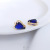 14K Gilded Inlaid Zircon Peach Heart Pendant Colorful Crystal Zirconium Love Pendant DIY Necklace Bracelet Earrings Pendant