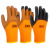 Terry Wrinkle Labor Protection Gloves Wear-Resistant Winter Warm Rubber Wrinkle Non-Slip Latex Work Wholesale for Construction Site