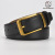 2022 New Youth Men's Belt Genuine Leather Lychee Pattern Leisure First Layer Pure Cattlehide Pin Buckle Belt Factory Direct Sales