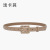 Retro Debutante Style Diamond Plaid Leather Belt with Jeans Versatile Cowhide Belt Female Ornament Skirt Waist