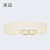 2022 Korean Style Ladies Decoration Elastic Wide Belt Elastic 4cm Wide Simple Women's Double C- Shaped Belt Loop Wholesale