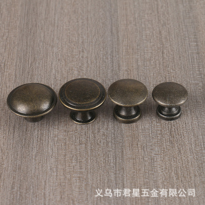 Single Hole Small Handle Alloy round Head Drawer Handle Gift Box Jewelry Box Drawer Handle Handle Vintage