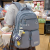 Junior's Schoolbag Female High School Student New Large Capacity Primary School Student Backpack Lightweight Simple Casual Backpack