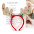 Rl560 Christmas Hair Accessories Face Powder Big Antlers Bell Five-Star Decoration Christmas Antlers Headband