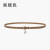 New Korean Style Women's Leather Belt Cowhide Belt round Pin Buckle Casual Thin Coat Overcoat Decorative Band Ins