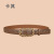 Women's Belt Double-Sided Available Inner Buckle Simple Thin Belt Genuine Cowhide Korean Style All-Match Women's Leather Belt Wholesale