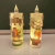 Ramadan Fine Vertical Pattern/Rose Pattern Candle Ambience Light Decorative Lamp
