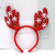 Rl483 Spun Glass Antler Hairband Christmas Red Green Hair Accessories Christmas Home Decoration Props Crafts