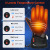Cross-Border Winter Heating Gloves Touch Screen Charging Five Finger Heating Gloves Sports Skiing Electric Thermal Gloves