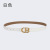 2022 New Two-Layer Cowhide Retro Belt 2.0 Letter Buckle Thin Belt Simple Fashion Lady's Pants Belt