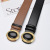 New Double-Sided Waist Seal Women's Simple All-Match Gem Inlaid Leather Belt Female Ornament with Skirt Wide Belt Women