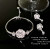Sparkling Rose Flower Gem Necklace 18K Gold Rose Flower Zircon Full Diamond Clavicle Chain Tassel Earrings
