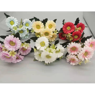 5 Heads Gomphrena Globosa Chrysanthemum Artificial Flower Home Decoration Foreign Trade Flower Arrangement Artificial 
