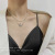 Sparkling Moon Necklace Women's Two-Piece Super Fairy Light Luxury Minority Temperament Wild Design Sense Twin Clavicle Chain