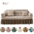 Romantic Light Luxury Fabric Sofa Cover All-Inclusive Non-Slip Seersucker Skirt Sofa Slipcover Four Seasons Universal