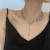 Special-Interest Design Irregular Pin Moonstone Stitching Necklace Female Ins High-Grade Light Luxury Sweet Cool Clavicle Chain