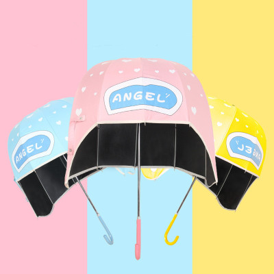 Lingshicha Umbrella Creative Super Cute Sunny Umbrella Novel Helmet-Style Hat Umbrella UV Protection Children's Umbrella