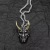 Summer Japanese Street Punk Pendant Necklace Wholesale Male Ghost Mask Halloween Day Horror Jewelry Gift